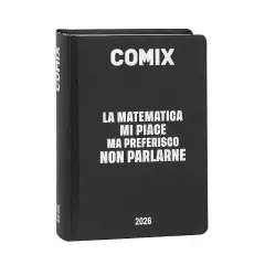 Comix Agenda Scuola 16 Mesi Standard Black&silver