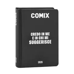 Comix Agenda Mignon Plus 16 Mesi Black&White 2025-2026