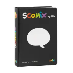 Scomix Agenda Scuola 16 Mesi Medium Black
