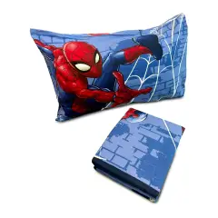 Set Lenzuolo Letto Singolo Spiderman in Flanella