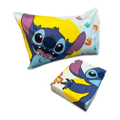Set Lenzuolo Letto Singolo Stitch in Flanella