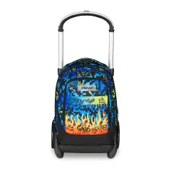 Scribbled Flame Zaino Scuola Trolley Tyre