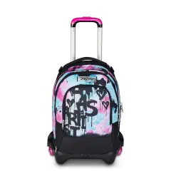 Quick Graffiti Girl Zaino Scuola Trolley Jack -3wd+ Detach