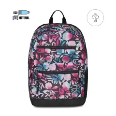 Water-flowers Zaino Scuola Reversible Backpack Grs Earphones Wireless