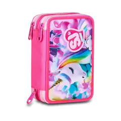 Sj Gang Flyunicorn Girl Astuccio Scuola 3 Zip