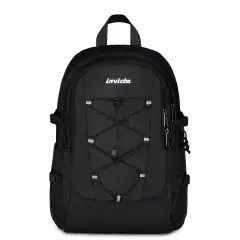 Zaino Scuola Backpack Invict-act Plus Plain Grs Jet Black