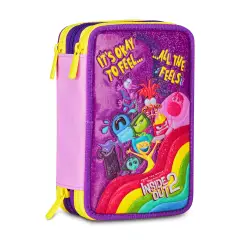Nella Astuccio Da Viaggio Rosa In Poliestere, 22x12 Cm, Leggero E Pratico