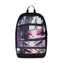 Gray Shadowzaino Scuola Reversible Backpack Grs con Earphones Wireless Fluo Fuxia