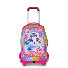 Sj Gang Cat&air Zaino Scuola Trolley Jack-3wd+