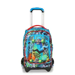 Trolley Scuola SJ Gang Sharky Skate 3WD+ Zaino 3 in 1