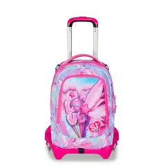 Sj Gang Plushy Rabbit Zaino Scuola Trolley Jack-3wd+
