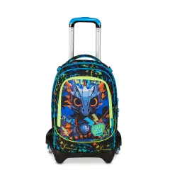 Sj Gang Led Look Zaino Scuola Trolley Jack-3wd+