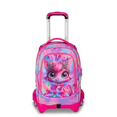 Sj Gang Cat Led Zaino Scuola Trolley Jack-3wd+