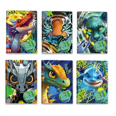 Sj Gang Animali Boy Quaderno A4 Maxi 96/100 Rigatura C