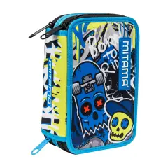 Mitama Astuccio Triplo School Skate con 47 Pezzi Inclusi