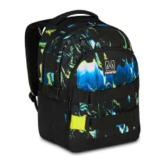 Mitama Zaino Scuola FADE BDBF 30L con Porta USB e Skate