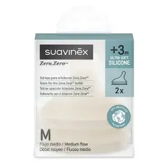 Tettarella Zero Zero Silicone Anticolica Flusso Medio (M) 2pz Light