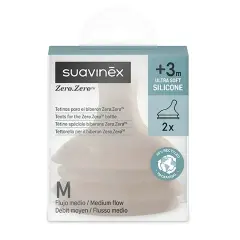 Tettarella Zero Zero Silicone Anticolica Flusso Medio (M) 2pz Deep