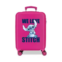 We Love Stitch Trolley Abs 55 Cm 4 Ruote Fuchsia