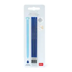 Legami - Refill per Penna Gel Cancellabile Blu, Set 3 Pezzi