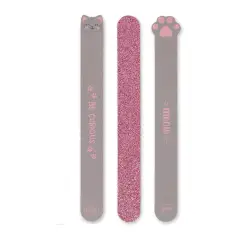 Legami - Set di 3 Lime per Unghie, Tema Kitty