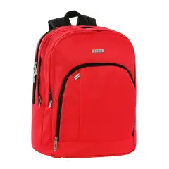 Comix Zaino Scuola Organizzato Monocolore Rosso – Capiente e Resistente