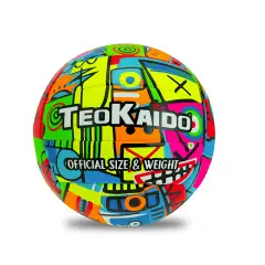 Pallone Volley Teokaido in PVC Fluo Con Disegno