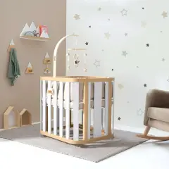 Alondra Culla-lettino-letto-scrivania Crea Plus Tre Naturale /Bbianco