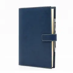 Agenda Giornaliera Timeless Similpelle 17x24 Blu