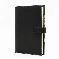 Agenda Giornaliera Timeless Similpelle 17x24 Nero