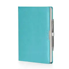 Agenda Giornaliera Anytime Similpelle 17x24 Azzurro