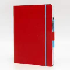 Agenda Giornaliera Blueband Similpelle con Elastico 17x24 Rosso