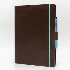 Agenda Giornaliera Blueband Similpelle con Elastico 17x24 Marrone
