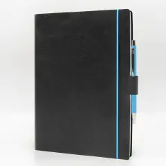 Agenda Giornaliera Blueband Similpelle con Elastico 17x24 Nero