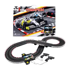 Polistil Champion Pista Elettrica con 2 Slot Car da Corsa in Scala 1:43