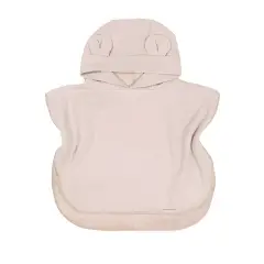 Poncho Accappatoio Waffle Neonato 0-2 Anni Pink Bamboom