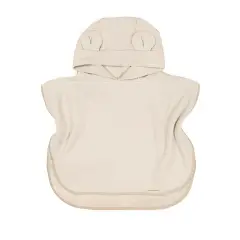 Poncho Accappatoio Waffle Neonato 0-2 Anni Warm White Bamboom