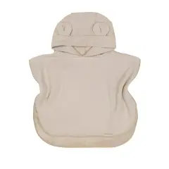 Poncho Accappatoio Waffle Neonato 0-2 Anni Mocha Sand Bamboom