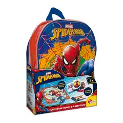 Spider-Man Super Game Travel – Zaino con Carte e Gioco da Tavolo
