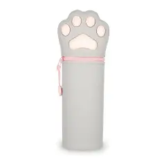 Legami - Kawaii Astuccio Scuola 2 in 1 in Morbido Silicone, Tema Kitty Paw