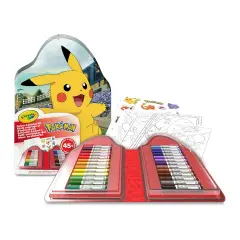 Crayola Valigetta Colori & Adesivi Pokémon – Set Creativo 45 Pezzi