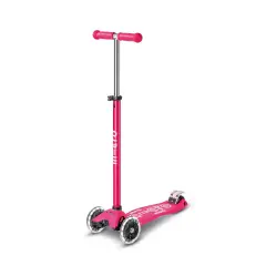Monopattino Maxi Micro Deluxe LED Rosa 3 Ruote Bambini