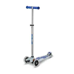 Monopattino Maxi Micro Deluxe Flux LED Blu 3 Ruote