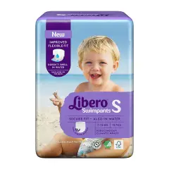 Libero Swimpants S 7-12 Kg – Pannolini a Mutandina da Mare e Piscina 12 Pz