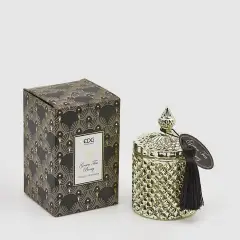 EDG Candela Profumata Green Tea & Berry Vetro con Nappa H14cm