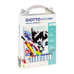 Giotto Artlab Paint By Number Cat - Set Creativo Per Dipingere