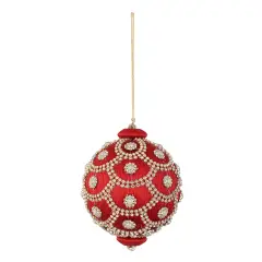 Sfera Natalizia con Strass Crystal Rossa