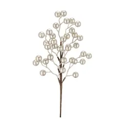 Ramo Myranda Bacche Champagne Decorazione Natalizia 45cm