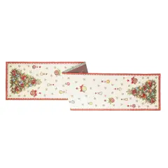 Runner Natalizio Mabel Albero 183x33 Bianco