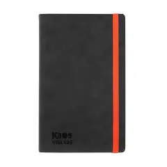 Agenda Kaos 2026 Week Large Black & Orange – Settimanale 12 Mesi 160 Pagine